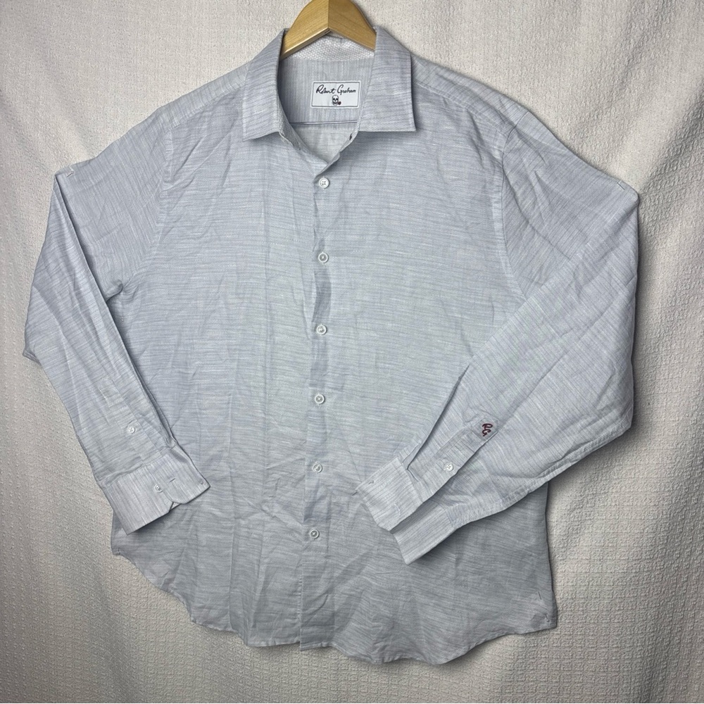 Robert Graham Men's Light Gray Dress Shirt